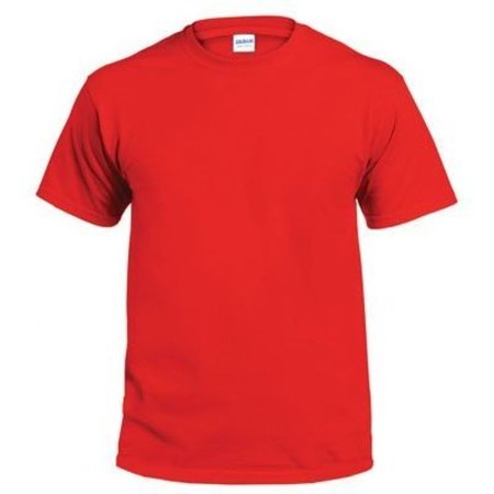 GILDAN BRANDED APPAREL SRL Xxl Red S/S T Shirt 298499